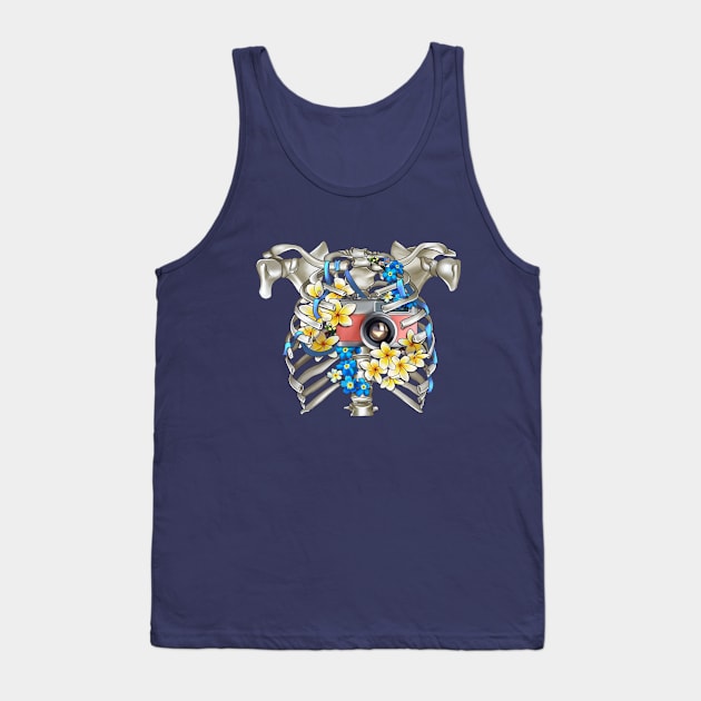 Skeleton_heart camera Tank Top by Gabi_Faveri